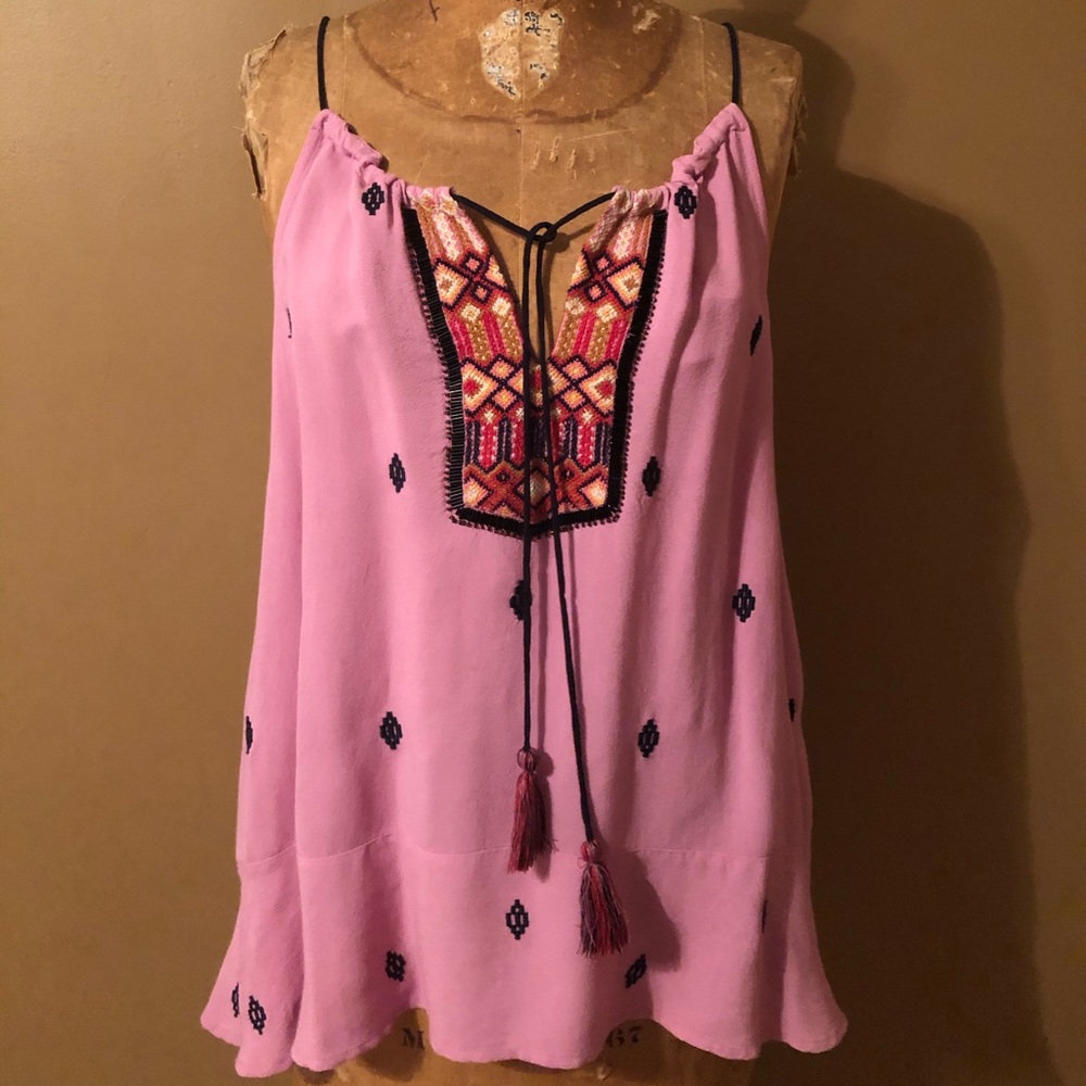 Anthropologie Vanessa Virginia Embroidered Blouse
